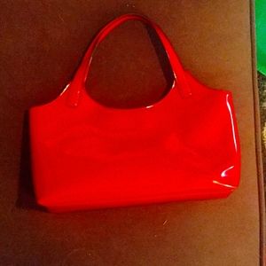 RED Leather City DKNY Purse